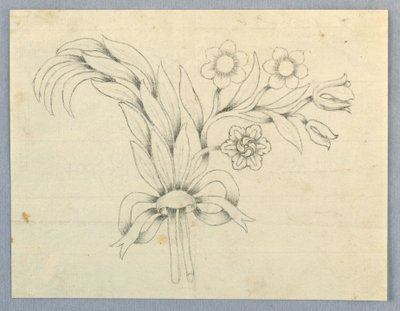 Diseño para un Broche con Flores de Unknown artist