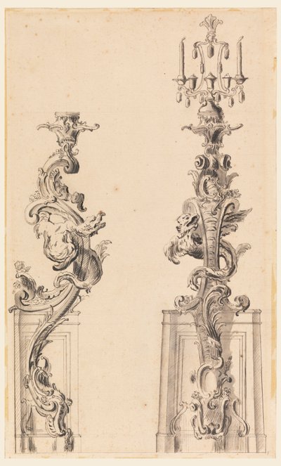 Diseño para un soporte de vela de Unknown artist