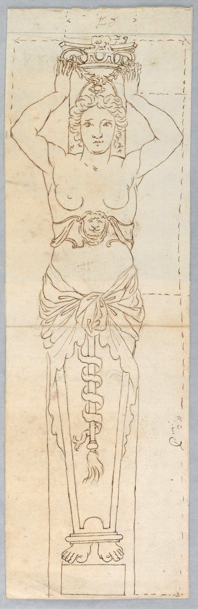Diseño para una Cariátide de Unknown artist