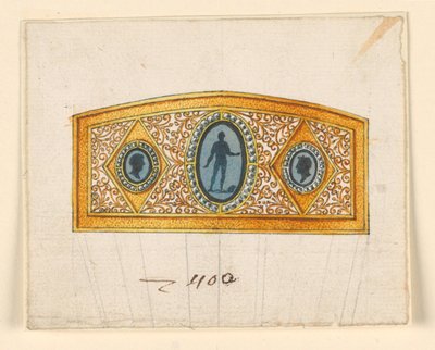 Diseño para un peine de Unknown artist