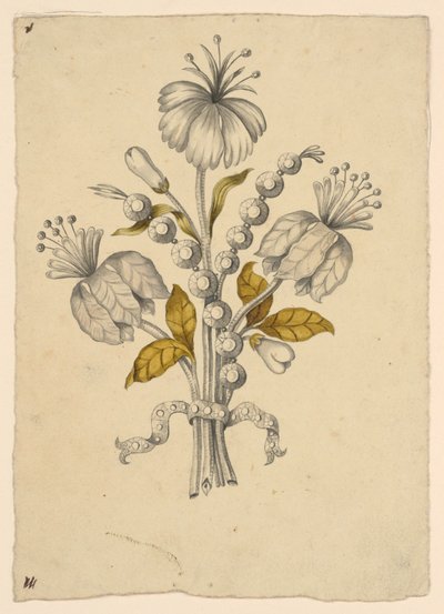 Diseño para un corsage de Unknown artist