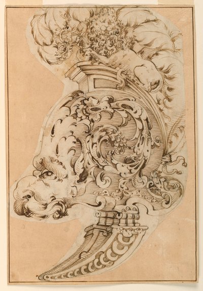 Diseño para un burgonet decorativo de Unknown artist