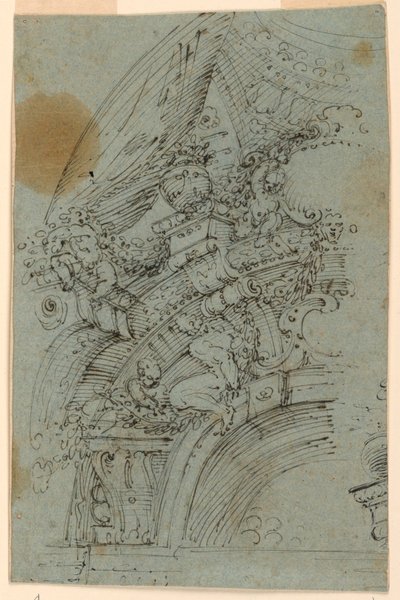 Diseño para un techo abovedado de Unknown artist