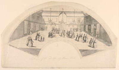 Diseño para un abanico, interior de Unknown artist