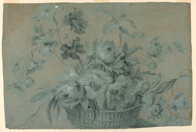 Diseño para un motivo de cesta de flores de Unknown artist