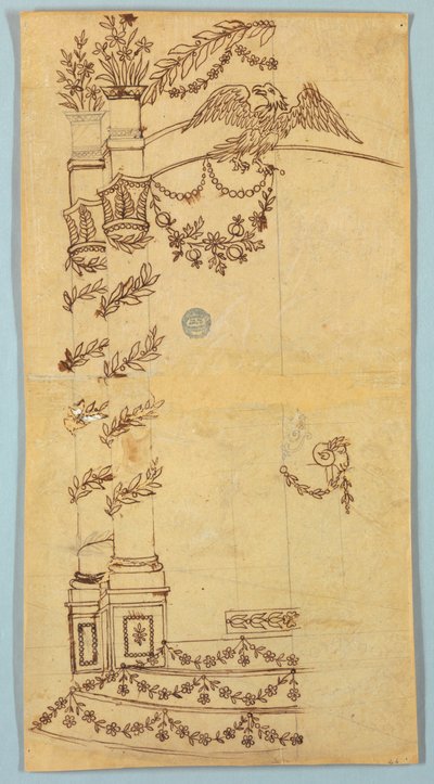 Diseño para un capricho de jardín (?) de Unknown artist