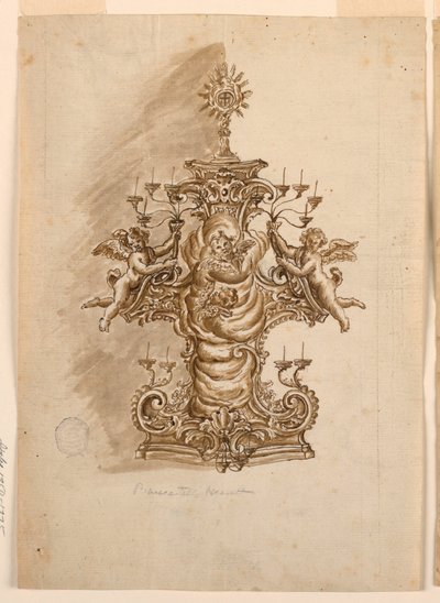 Diseño para una custodia de Unknown artist