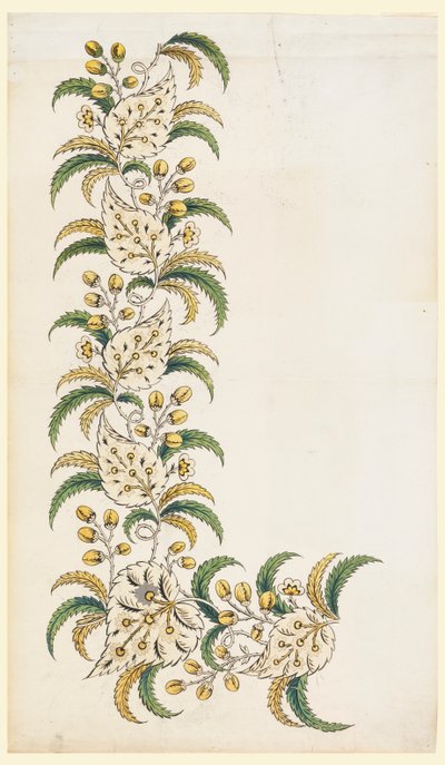 Diseño para un Borde Vertical Impreso de Unknown artist