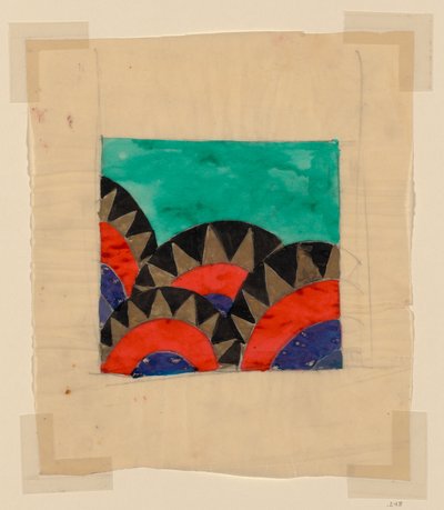 Diseño para un textil o papel pintado de Unknown artist