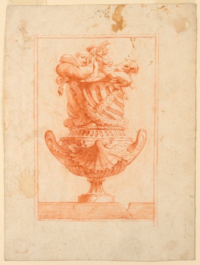Diseño para un Jarrón con Sátiros de Unknown artist