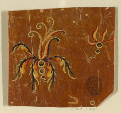 Diseño para una tela tejida, Fragmento de Unknown artist
