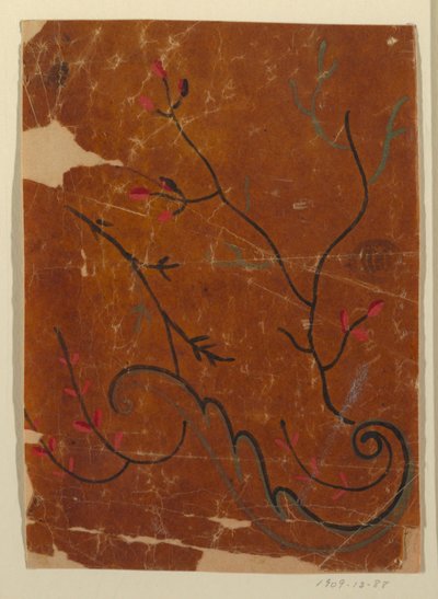 Diseño para una tela tejida, Fragmento de Unknown artist