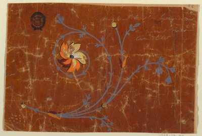Diseño para un rollo de flores tejidas de Unknown artist
