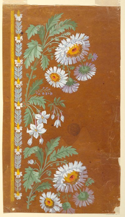Diseño para un borde de bordado de Unknown artist