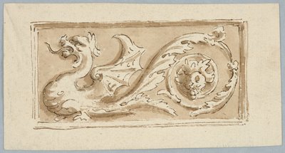 Diseño para la decoración de un panel oblongo de Unknown artist