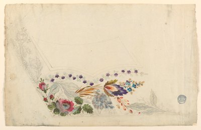 Diseño para el bordado de un chaleco de hombre de Unknown artist