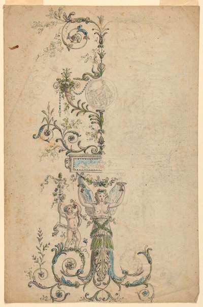 Diseño para la decoración de un panel de Unknown artist