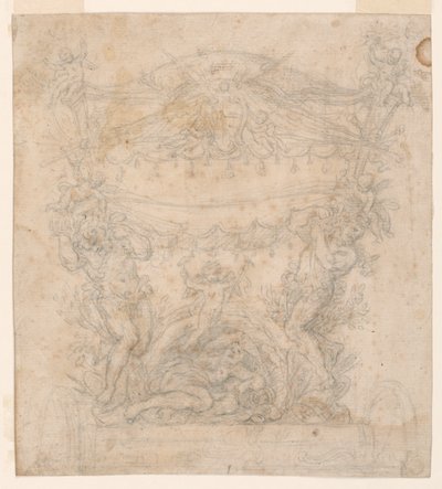 Diseño para la parte trasera de un carruaje de Unknown artist