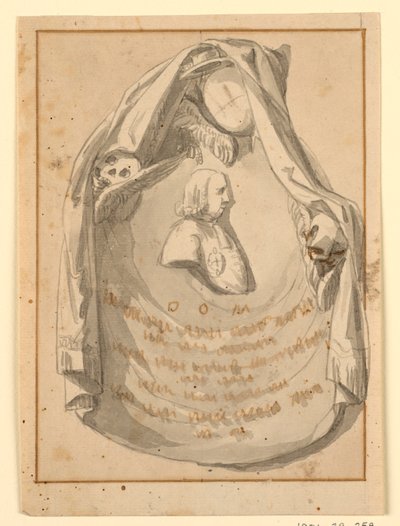Diseño de un monumento sepulcral para un prelado de Unknown artist