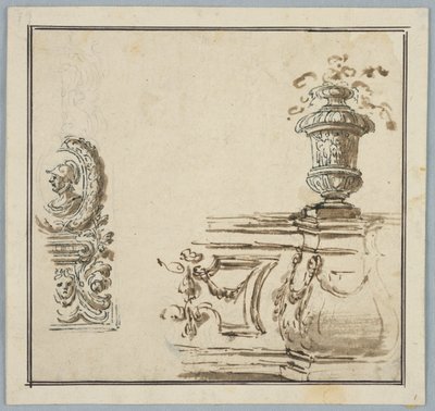 Diseños para ornamento arquitectónico de Unknown artist