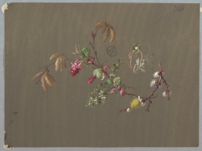 Diseños para papel tapiz y textiles: Flores de Unknown artist