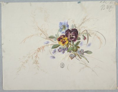 Diseños para Papel Tapiz y Textiles: Flores de Unknown artist