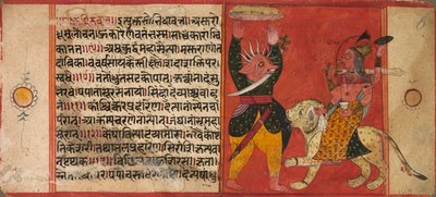 Devi Attacking a Demon de Unknown artist
