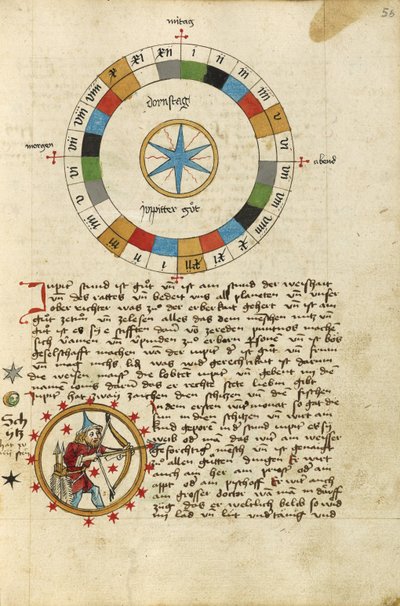 Diagrama para el jueves; Sagitario de Unknown artist