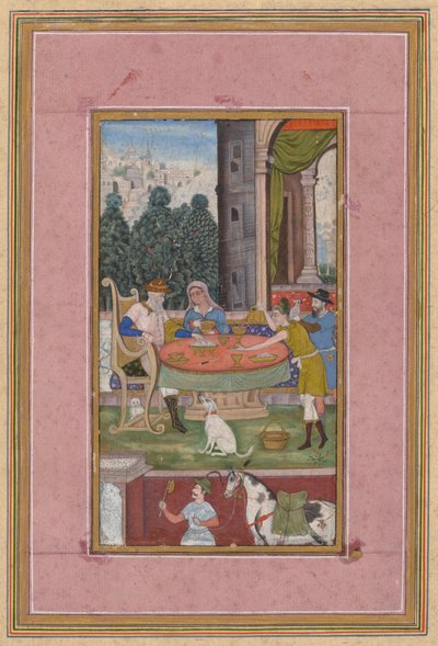 Dining Scene with European Elements de Unknown artist