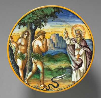 Dish Depicting the Expulsion de Unknown artist