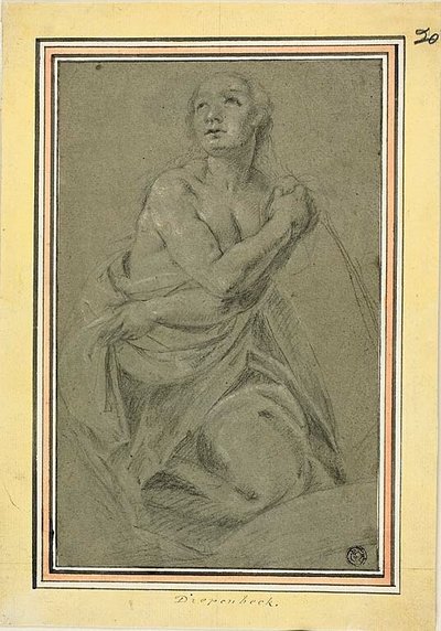 Desnudo Femenino Arrodillado de Unknown artist