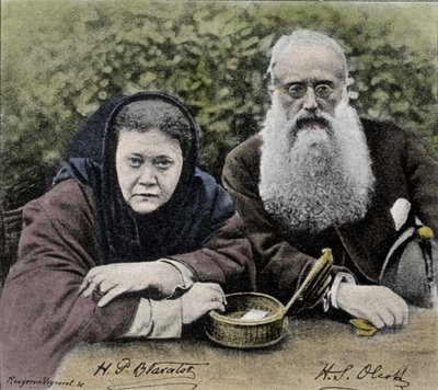 Elena Petrovna Blavatsky (1831-1891), teósofa rusa, cofundadora de la Sociedad Teosófica en 1875 con Henry Steel Olcott de Unknown artist