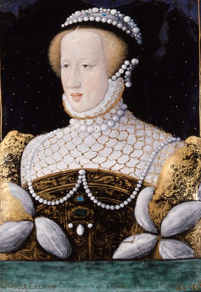 Eleonore de Habsburgo (o Austria) (1498 - 1558), esmalte de Unknown artist