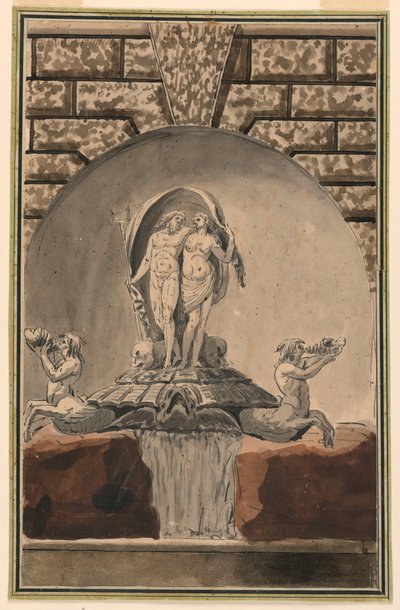 Elevación de una fuente de Unknown artist