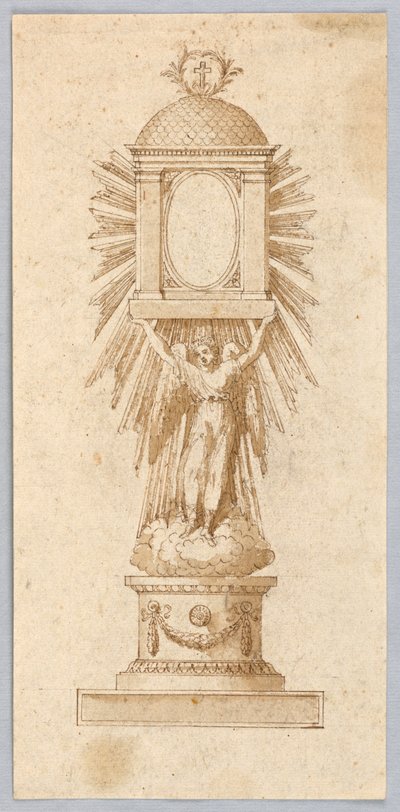 Elevación de una custodia de Unknown artist