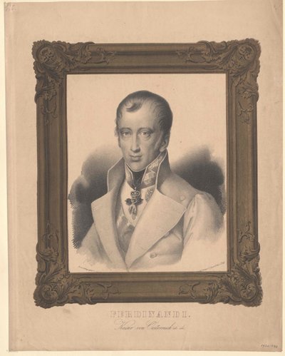 Emperador de Austria Fernando I (imprimir) de Unknown artist