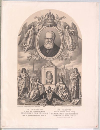 Emperador de Austria Fernando I (imprimir) de Unknown artist