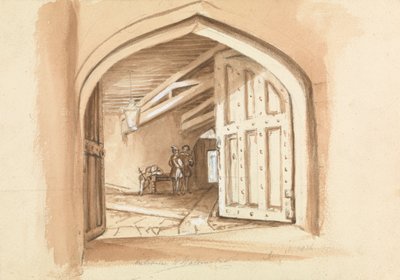 Entrada al castillo de Walmer; bocetos de puertas de Unknown artist
