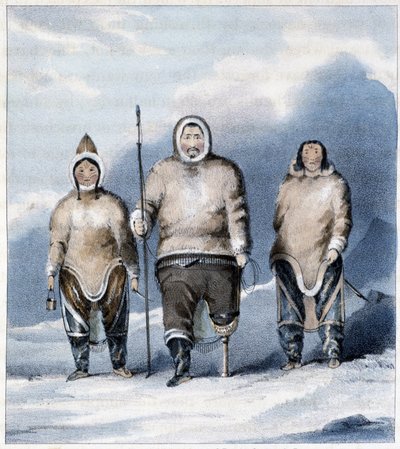 Esquimales: Shulamina, Tulluachiu y Tirikshiu de Unknown artist