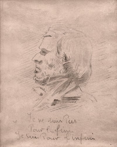 Eugène Delacroix. (dibujo, circa 1850) de Unknown artist