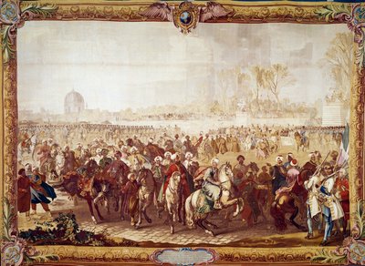 Salida del embajador turco Mehmet Effendi del Jardín de las Tullerías después de la audiencia concedida por el rey Luis XV el 21/03/1721 de Unknown artist