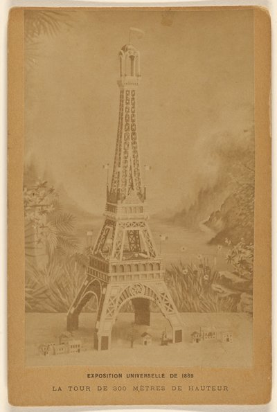 Exposición Universal de 1889. La torre de 300 metros de altura. de Unknown artist