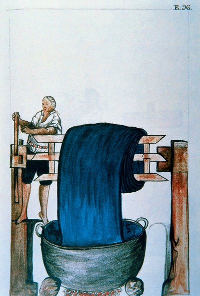 Tinte de tela, del libro "Trujillo del Perú" o "Códice Martínez Compañón", por Baltazar Martínez Compañón y Bujanda, obispo de Trujillo (1782-1785) de Unknown artist