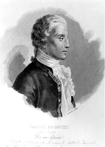 Farinelli (Carlo Broschi, conocido como; 1705 - 1782) de Unknown artist
