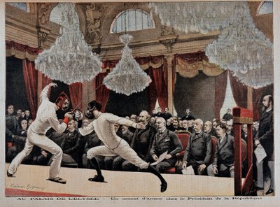 Esgrima: un asalto - en "Le Petite Journal" del 09/06/1895 de Unknown artist