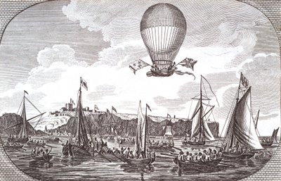 Primer cruce aéreo del Canal de la Mancha de Unknown artist