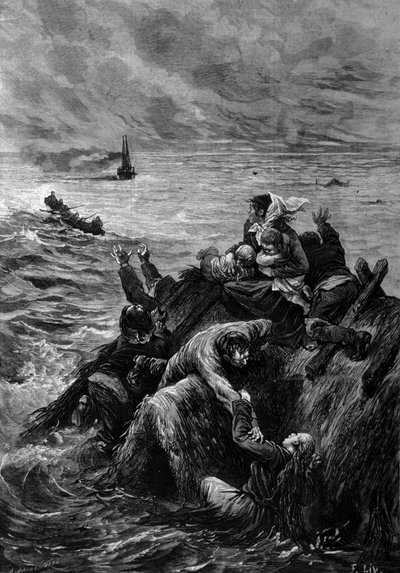 Inundación de Dinamarca en 1871 de Unknown artist