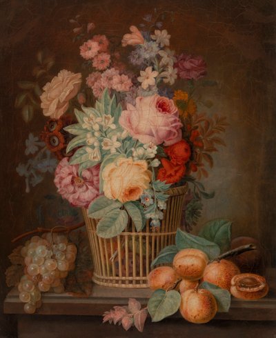Pedazo de Flor en Canasta de Unknown artist