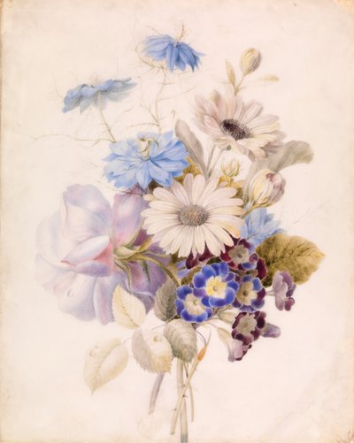 Flores con Margaritas de Unknown artist