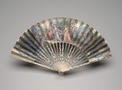Abanico plegable con un tema clásico, posiblemente una alegoría del matrimonio, c.1750s-60s de Unknown artist